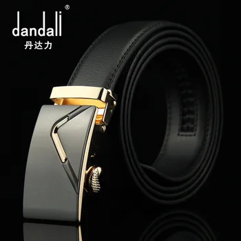 

New Style Network Hot Selling Business Standardless MEN'S Leather Belt Leather Belt Gold Automatic Buckle