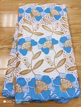 

Latest swiss lace fabric african lace fabric swiss voile lace in switzerland 5yards embroidered cotton fabric for dress