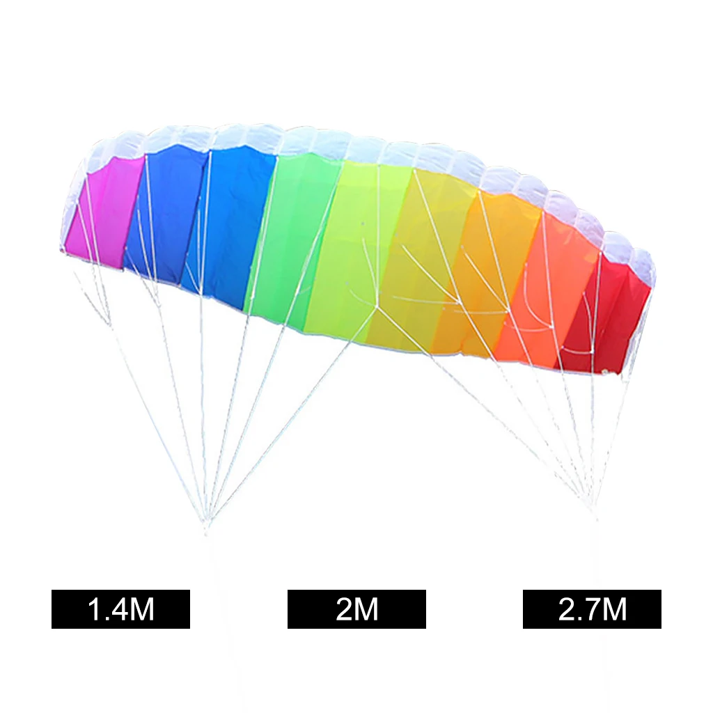 Cerf-volant de surf en ligne pour enfants, jouets pour enfants plus âgés, ailes de cerf-volant de parapente, cascadeur, parachute, surf, touriste, 1.4m, 2m, 2.7m  18