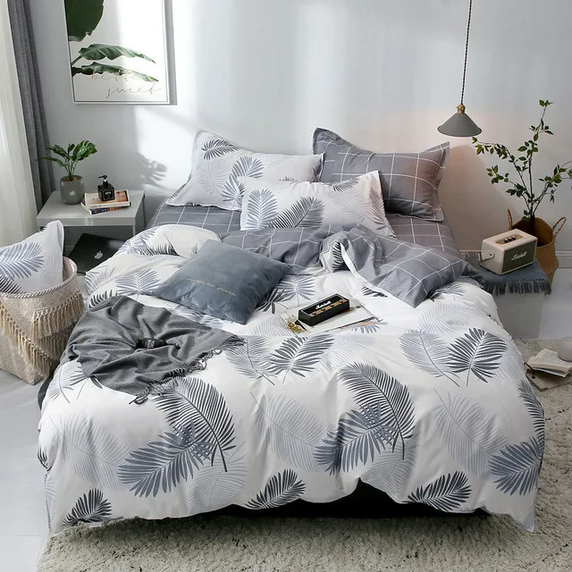 Нордический олень ананас геометрический 4 шт. набор постельного белья мультяшный пододеяльник простыни и наволочки одеяло постельных принадлежностей 61001 - Цвет: 2TJ-61001-024