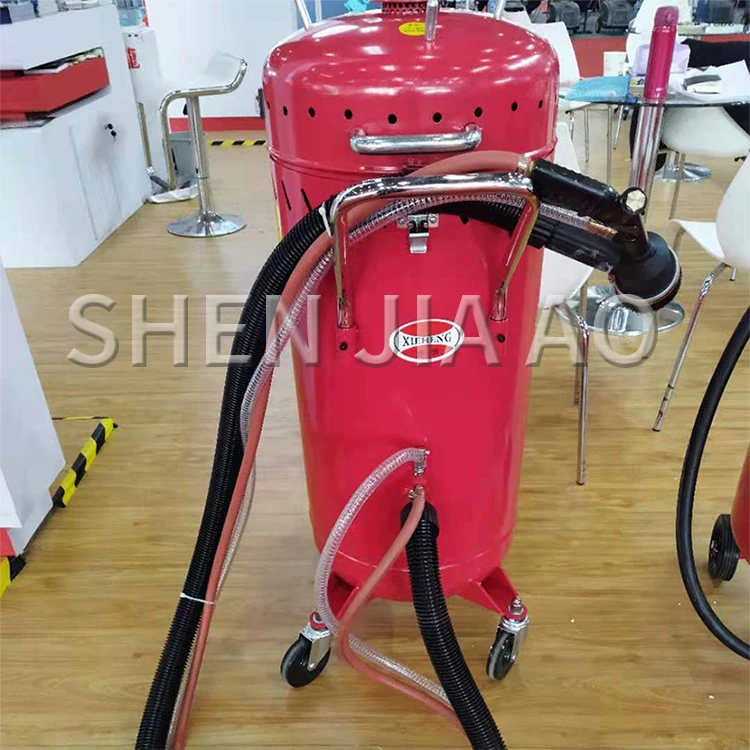 28 Gallons automatic recycling sandblasting machine, rust and oil removal sandbl