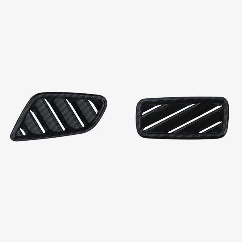 Carbon Fiber Color Стайлинг автомобиля для Audi Q3 интерьер приборной панели кондиционер Выход рамки украшения наклейки крышка отделка - Название цвета: Carbon Fiber Color