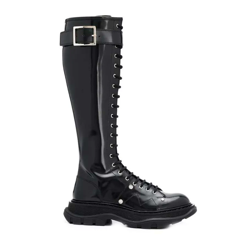 Сапоги выше колена; женские сапоги с пряжкой; женские сапоги до бедра; Zapatos De Mujer; Botas Mujer; коллекция года; зимние женские сапоги на молнии - Цвет: AS SHOW