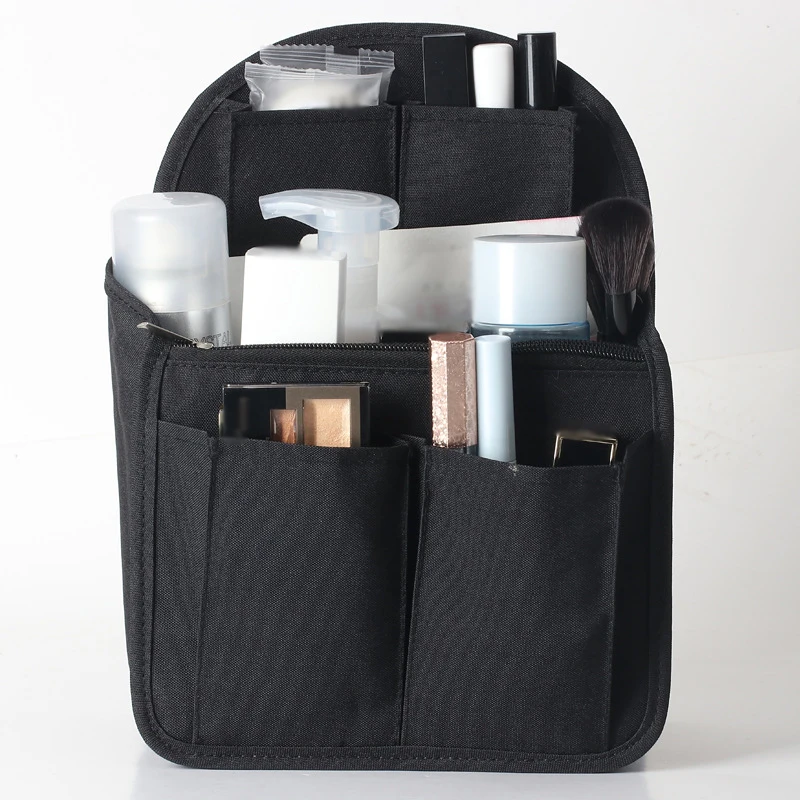 Дорожный органайзер для макияжа, рюкзак, вставка, органайзер, отсеки, секционные органайзеры, портативные отделочные сумки, рюкзак, сумка-вкладыш - Цвет: 1