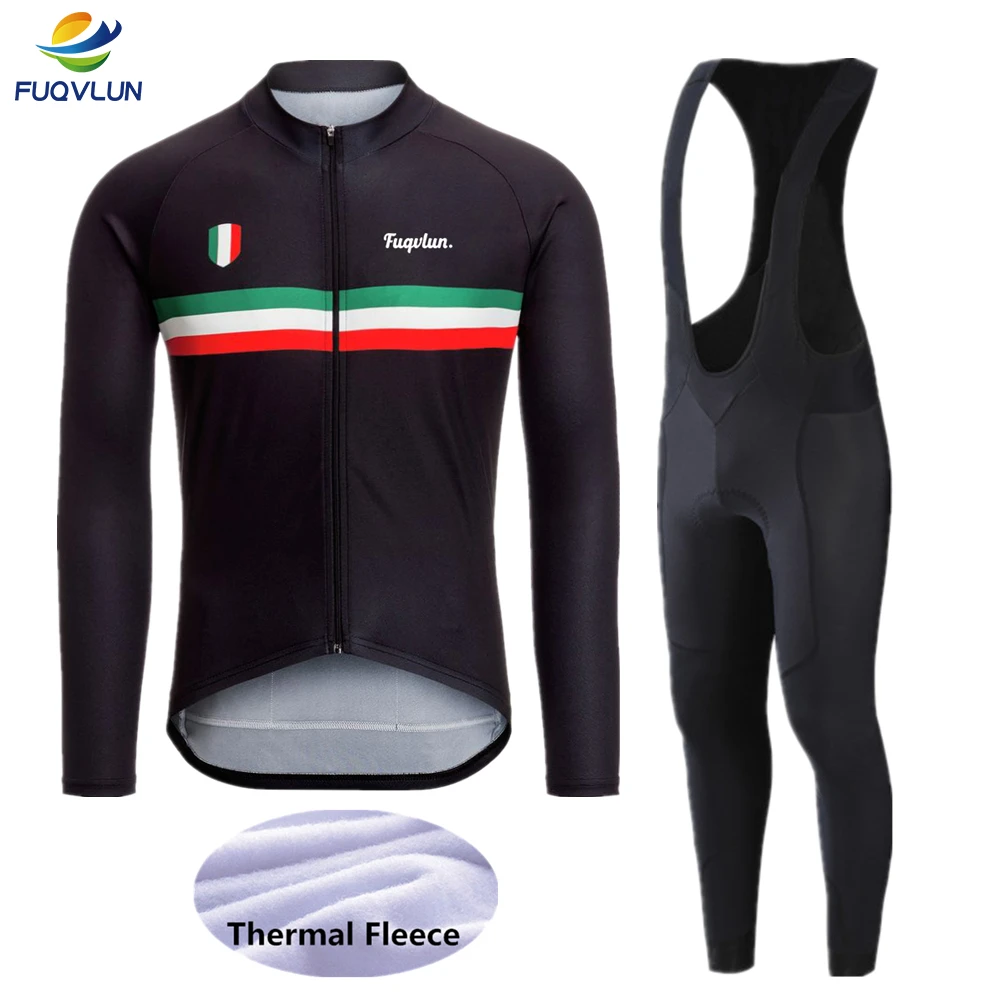 FUQVLUN Invierno Polar térmico Italia Ciclismo Jerseys Set Ropa de bicicleta Maillot Ropa Ciclismo Invierno de montaña Ropa|Conjuntos de ciclismo| - AliExpress