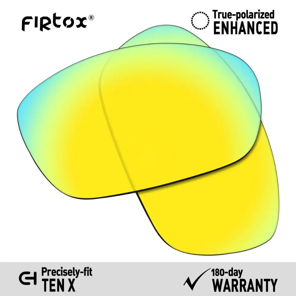 Firtox настоящие поляризованные Сменные рассеиватели UV400 для солнцезащитных очков-oxley Ten X(Только Совместимые линзы)-несколько цветов - Цвет линз: 24K Gold