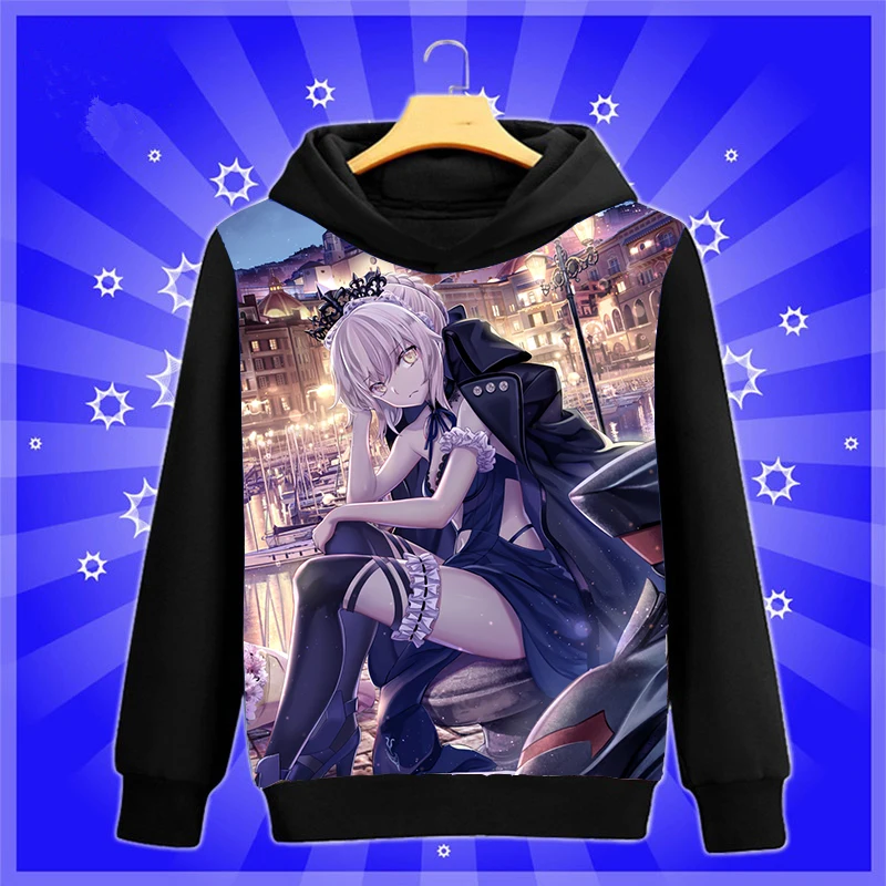 Крутая аниме-Толстовка Fate/stay night артурия Пендрагон фигурка Косплей Толстовка с капюшоном Весна Осень Мужчины Женщины пуловер пальто - Цвет: 9