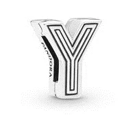 silver Прямая поставка DIY подходит Pandora талисманы браслет Алфавит буквы Шарм 925 пробы Серебро Бусина буква Изготовление ювелирных изделий - Цвет: silver