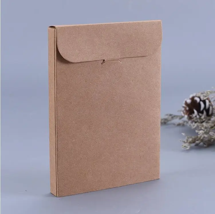 20 штук крафт Бумага коробка для открыток пустой DIY конверт Подарочная коробка вечерние пригласительная открытка поздравительная открытка упаковка мешок фотобокс