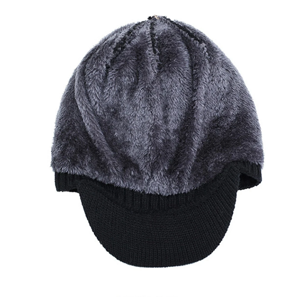 Warme gefütterte Herren wintermutze Schal Strick шапка Beanie Winter SkiSnowboard