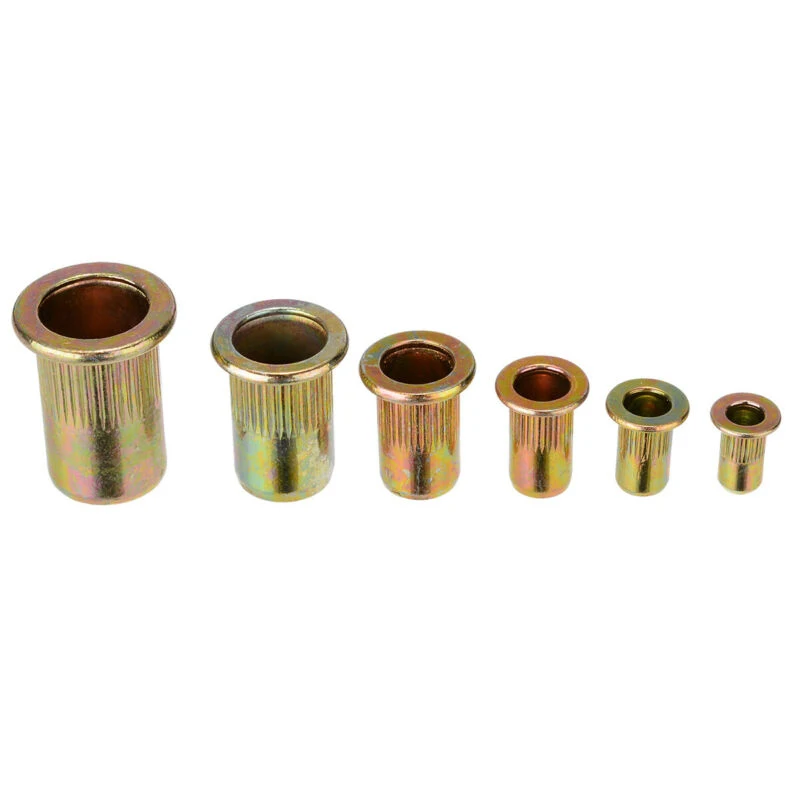 

Set Of 175pcs Threaded Rivet Nut Kit Zinc Plated Flat Rivnuts Set M3 4 5 6 8 10