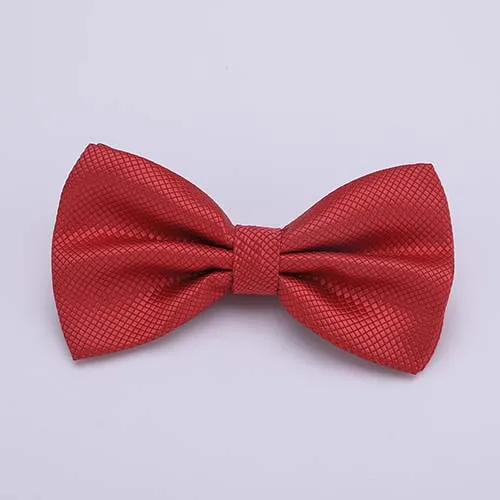 Bow tie White Men Bow tie SolidBowties Black Bowtie Gold Bow Tie Red Green Pink Blue White Bowties Men - Цвет: B4