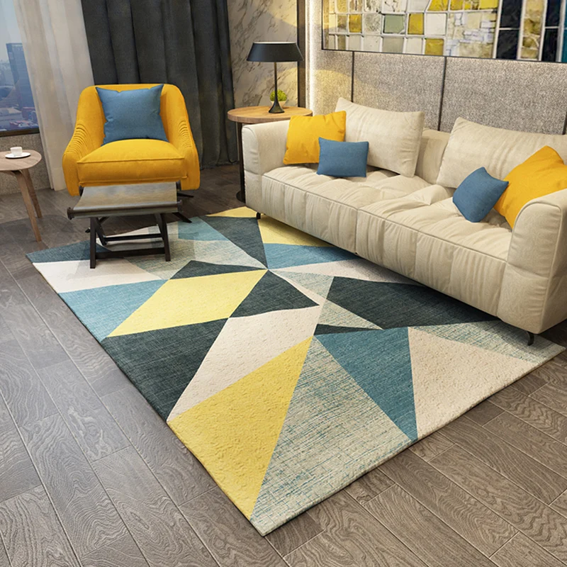 

Nordic carpet living room ins net red with family full living room bedroom simple modern sofa side coffee table mat