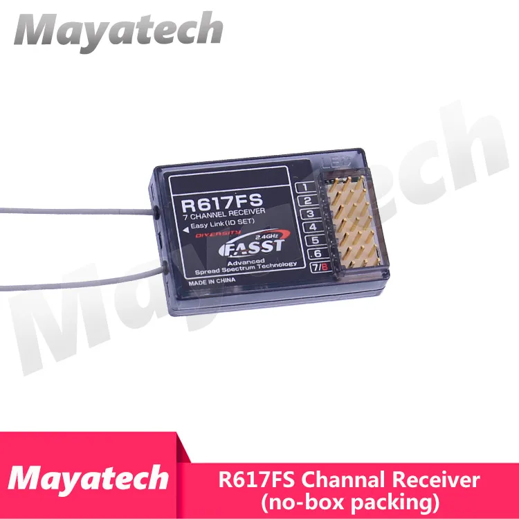 Original R617FS 2.4G 7 Channal Receiver FASST System FUTABA T8FG 14SG Receiver for Helicopter - Color: R617FS no-box