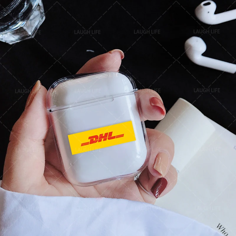 Чехол для наушников для Airpods 1 2 прозрачный чехол DHL Express anniversary мягкий силиконовый беспроводной чехол для Apple Airpods 2 Чехол Funda