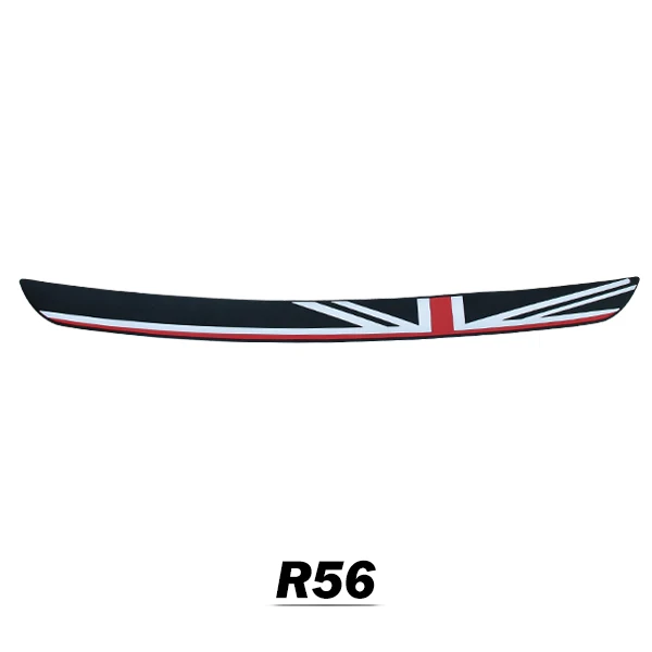 1 piece for R56R57 Флаг Великобритании, автомобильный Стайлинг, мягкий резиновый задний бампер, защита багажника, защита края, наклейки для MINI Cooper R56 R57 Clubman R55 - Название цвета: 1 piece for R56R57