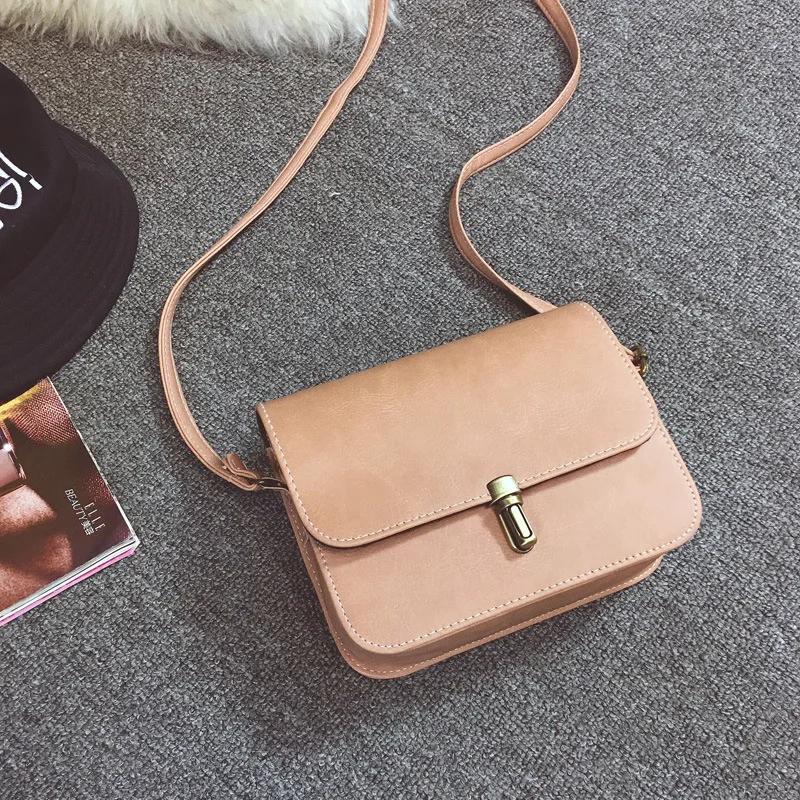 Женская маленькая квадратная сумка, Дамская Автомобильная модная сумка, ретро сумки на плечо, сумка-мессенджер, сумка для мобильного телефона - Цвет: Pink