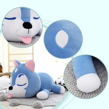 

Kawaii Puppy Stuffed Toys 35/55/75cm Cute Simulation wolf Plush Toys Stuffed Doll Kids Baby Toys Plush Birthyday Gift