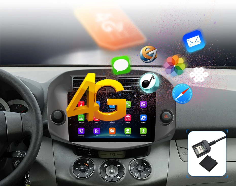 AWESAFE для Toyota RAV4 2005-2013 автомобильный Радио Мультимедиа Видео плеер gps Нет 2din 2 din Android 8,1 2 ГБ+ 32 ГБ
