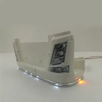

Bottom Contour LED Light Bar for 1/14 Tamiya Volvo 56360 FH16 FH12 Globetrotter 750 6X4 Timber Truck EP RC Trucks Tractor Parts