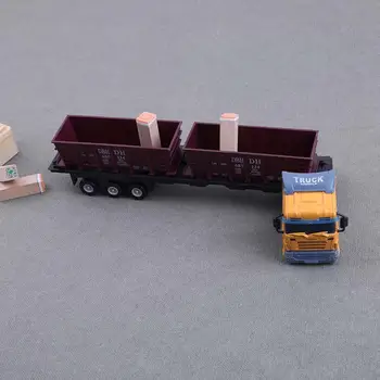 

1:48 Transport Container Diecast Alloy Truck Model Car Toy Vehicle Simulation Truck Car Children Educational Toy Gift for Boy