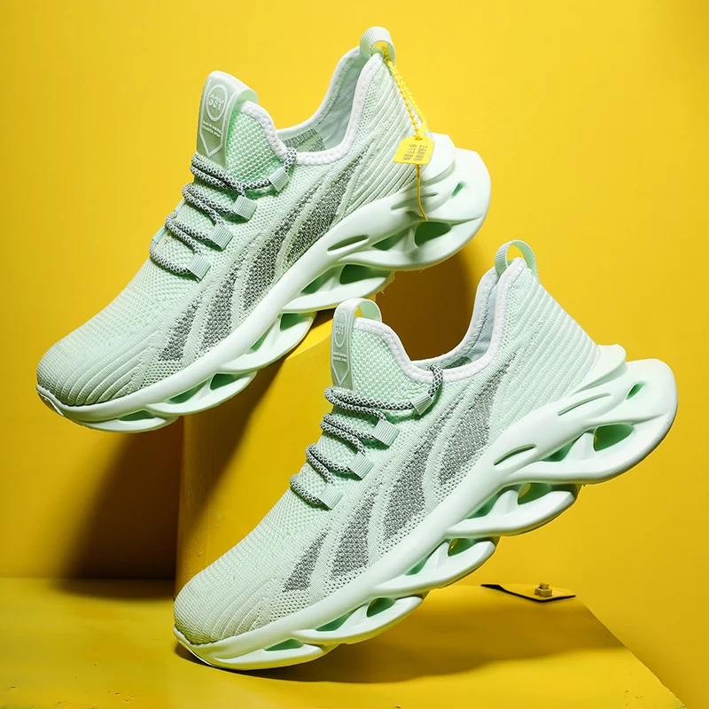 Новые популярные мужские кроссовки удобная Уличная обувь для бега Модная белая