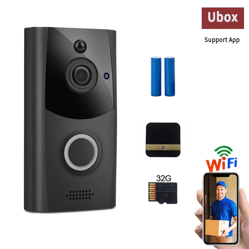 wireless door intercom Smart WiFi Video Doorbell Camera Visual Intercom With Chime Ring Night Vision IP Door Bell Wireless Home Monitor wireless gate intercom with camera