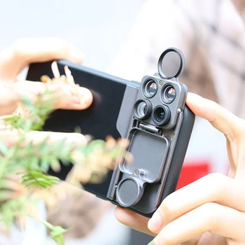 

5 in 1 Phone Lens with Case for iphone 11 pro max camara case 10X 20X Macro Lens Phone Telephoto Lens Camera Fisheye Lenses