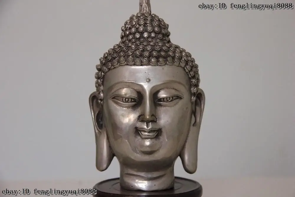 160814 160815 Тибетский буддистский храм, белая медь, серебро, татхагата, Сакьямуни, статуя Будды, скидка 55