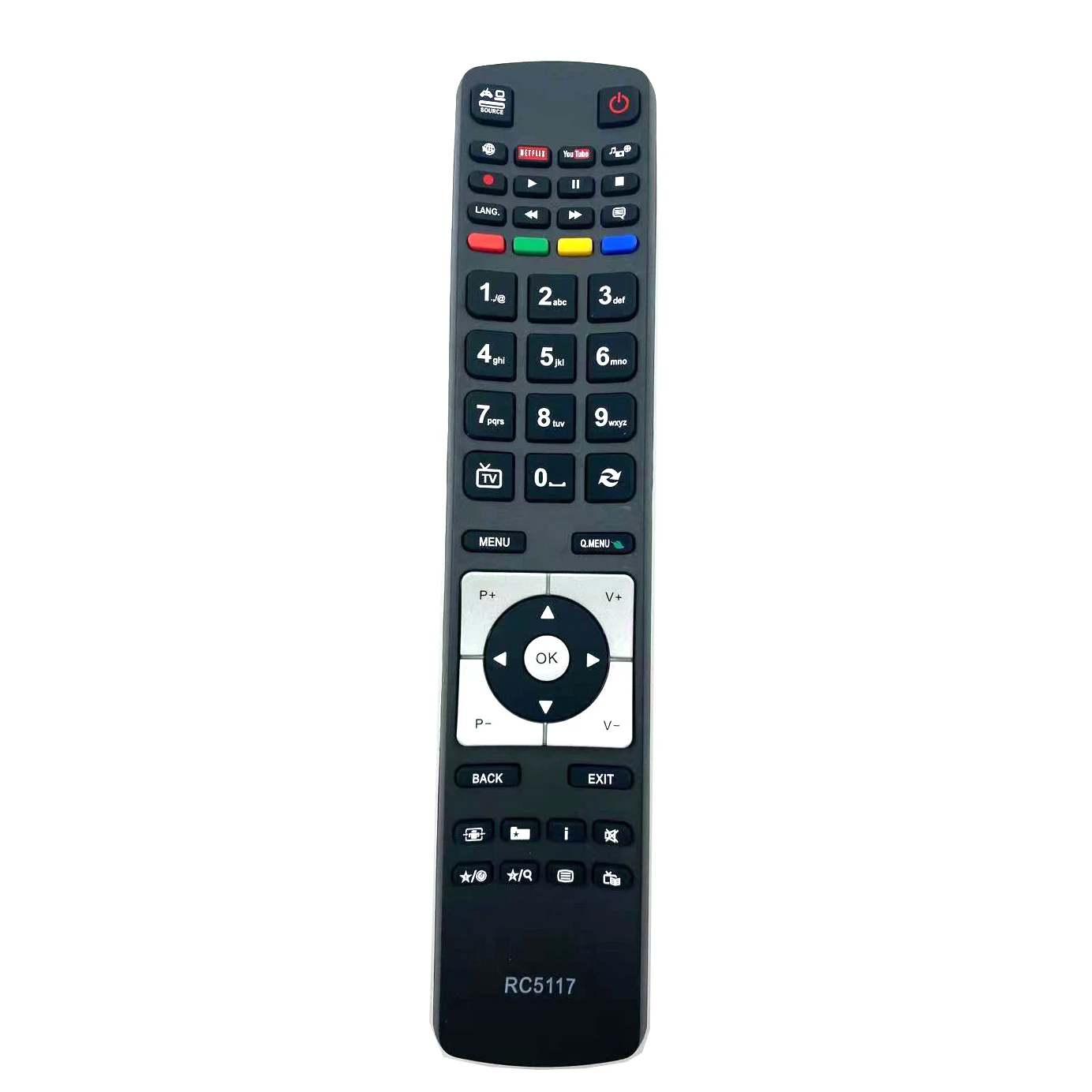 Telecomando Rc5117 Per Hitachi Tv Telefunken Bush Sharp Finlux Jvc, Rc5118 Per 28Hyt45U 32 Hyt46U 42 Hyt42U 48 Hbt62U 50 Hyt62U