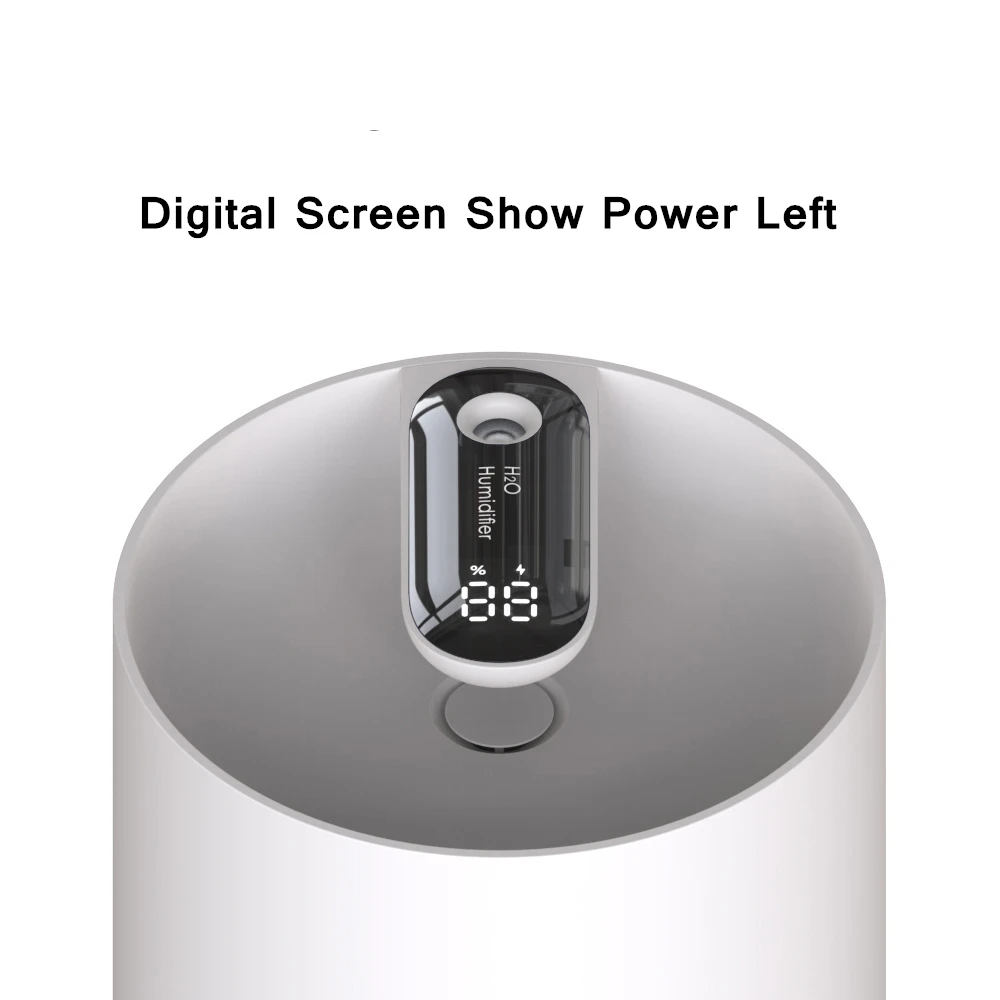 Umidificatore per la casa 1L 3000mAh Diffusore di aromi ad acqua portatile wireless USB Durata della batteria Mostra umidificatore per aromaterapia_voghion.com