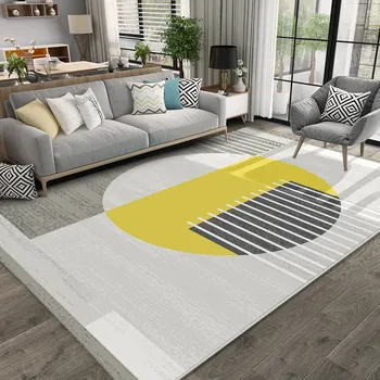 

Nordic Brief Carpet Living Room Thick Woven Bedroom Carpet Modern Sofa Coffee Table Rug Study Room Floor Mat Cloakroom Area Rugs