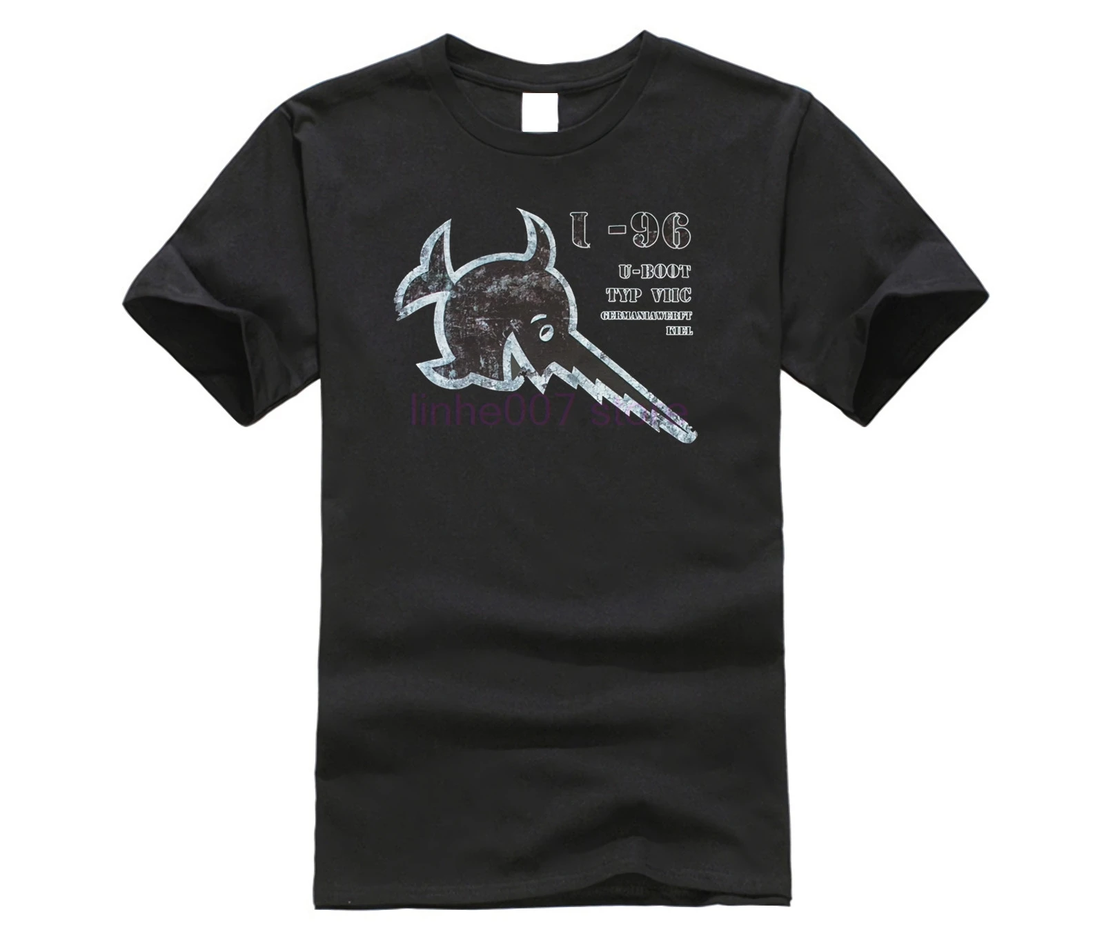 Мужская футболка унисекс немецкая повседневная модная с надписью U-BOAT WORLD WAR WW2 |