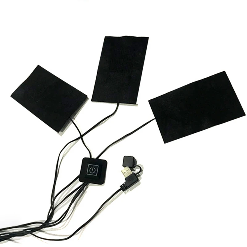 3 в 1 5 в USB электрическая одежда грелка тепловой жилет Тепловая куртка обувь теплая Шестерня безопасный портативный нагревательный коврик-грелка