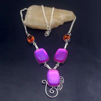 

Mysterious New Arrival MysticTopaz Silver Color Women Necklace Chain 19 Inch HD49