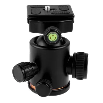 

Tripod Head Fluid Rotation Camera Tripod Ball Heads With Quick Release Plate For Canon MarkII III Rebel T6