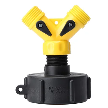

Y Shaped Quick Valved Connector IBC Tank Adapter Tap Connector Replacement Valve Fitting Home Garden Irrigation Tools 60mm