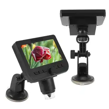 

switch button switch 4 3in TFT Digital Microscope 8 LED 16:9 1080P WiFi Electronic Magnifier with Screen for