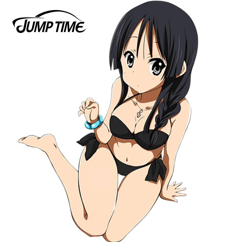 

JumpTime 13cm x 9.7cm Pretty Sexy Lady K-ON! Akiyama Mio Character Car Stickers Anime Rear Windshield Decal Decor