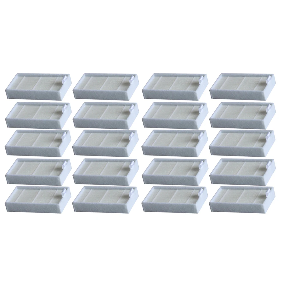 20PCS Основная боковая щетка фильтр от пыли эффективный Hepa фильтр для ilife v5 v5s V3 V3s v5pro V50 V55 x5 v5s pro Запчасти для робота-пылесоса - Цвет: 20PCS