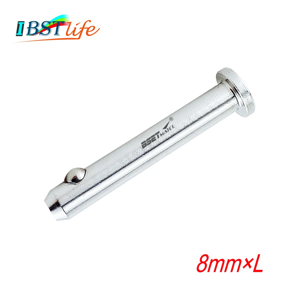 8mm 316 Stainless Steel Dowel Pin Flat Head Cylindrical Positioning Pins Quick Release Ball Retainer Farm Lawn Garden | Спорт и