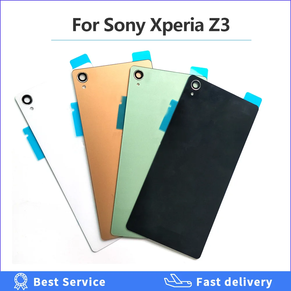 Стеклянная задняя крышка батарейного отсека для Sony Xperia Z3 запасные части L55T D6603 D6643