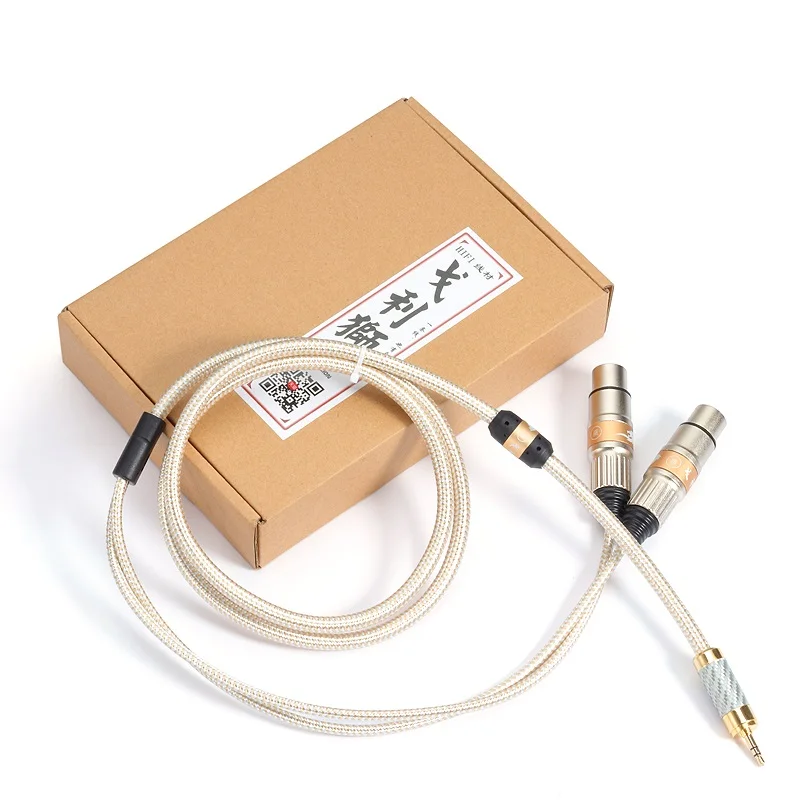 HiFi Mini Jack 3 5mm to 2 XLR 3 Pin Audio Cable for PC Headphone Amp MP3 Mixing Console Dual XLR to 3 5 Cable 1M 2M 3M 5M 8M 10M