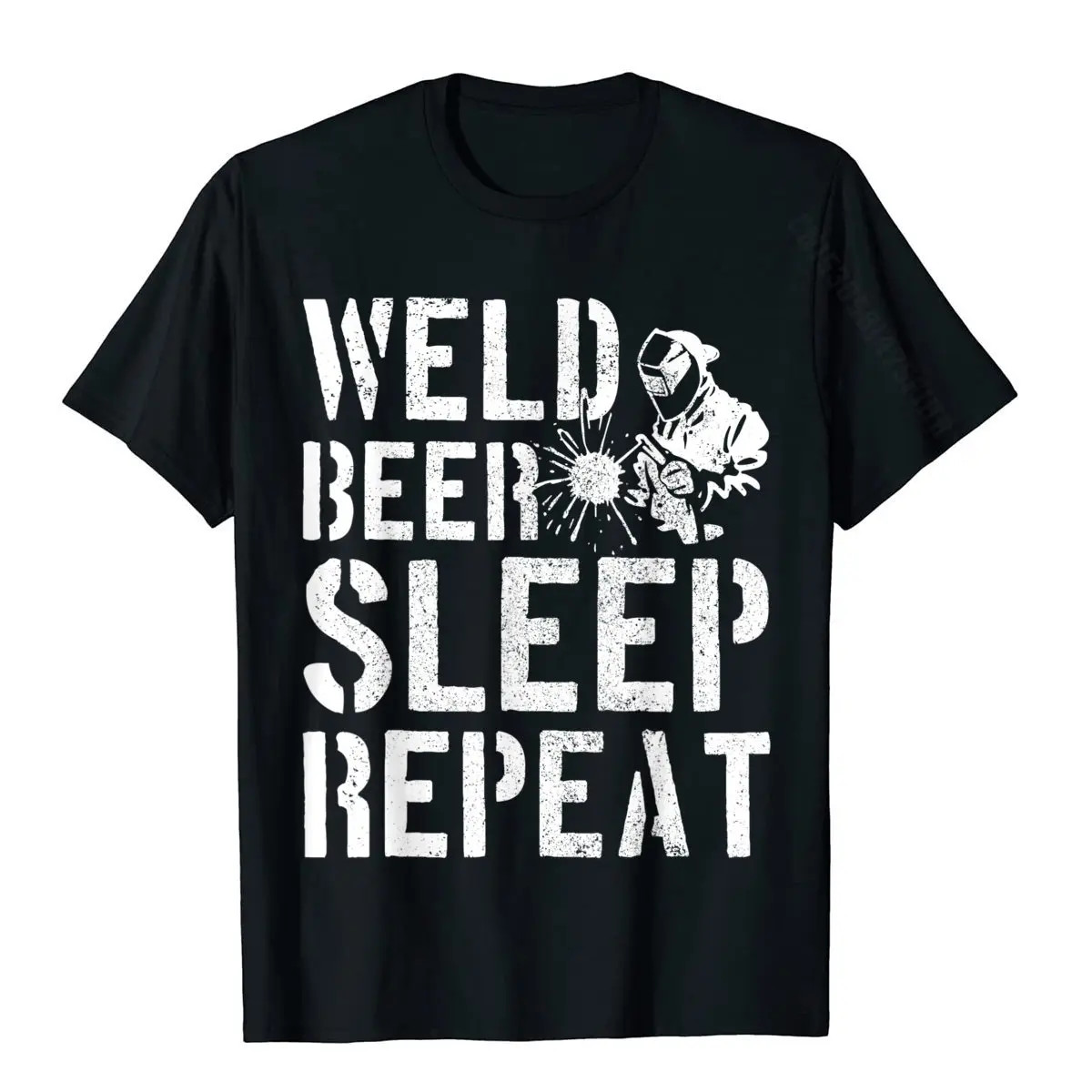 Design Tees High Quality O-Neck Group Short Sleeve 100% Cotton Man T-Shirt Funny Tshirts Free Shipping Mens We der We d Beer S eep Repeat Funny We ding We der Gift T-Shirt__1046 black