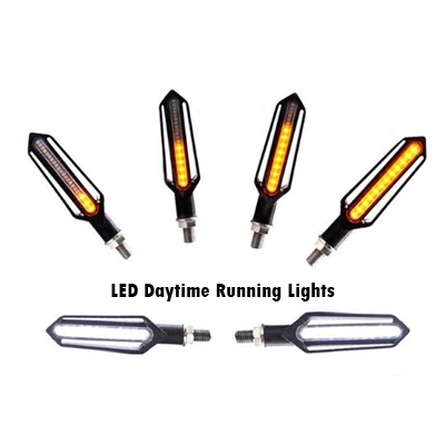 DRL Light Светодиодный последовательный сигнал поворота красная Тормозная лампа Белый DRL индикаторы мигалки мерцающий светильник водонепроницаемый светильник ing Bike - Цвет: DRL Light