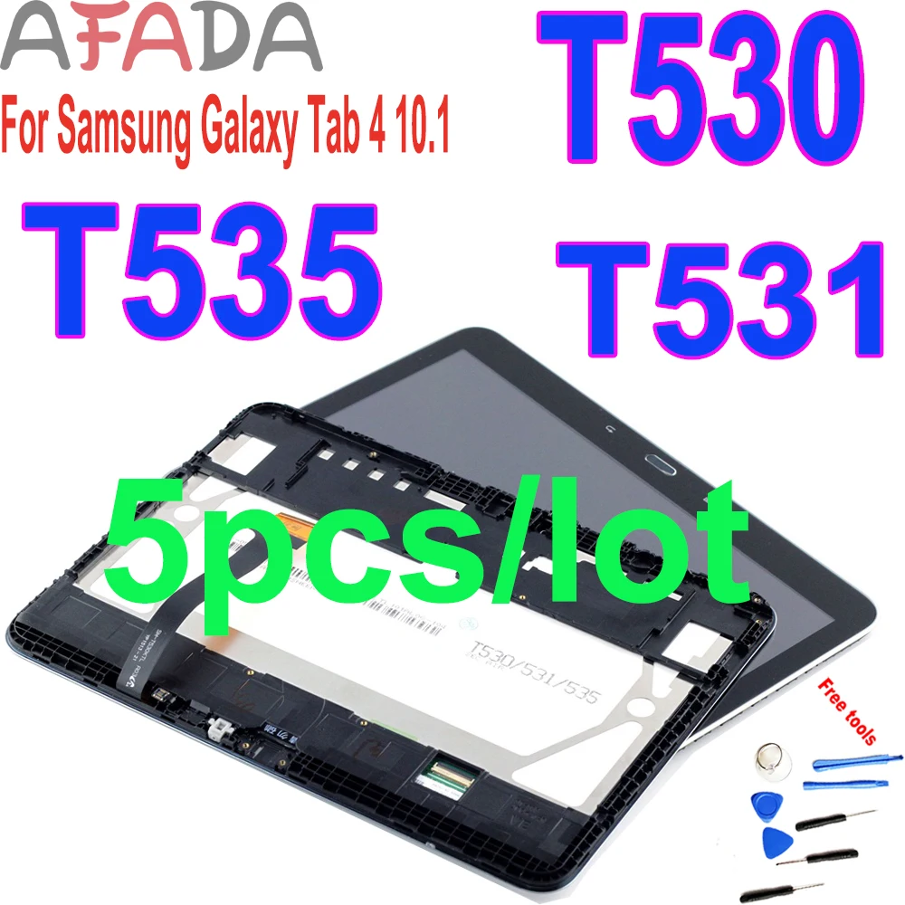 5 шт. 10 1 &quotЗамена LCD для Samsung Galaxy Tab 4 1&quot T530 T531 T535 ЖК дисплей сенсорный экран