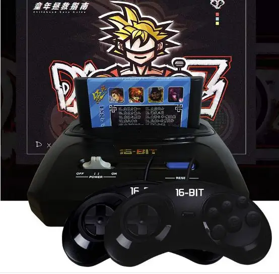 

New arrival nostalgic super mini home TV game console 16 bit built in 30 MD classic games support double player with family