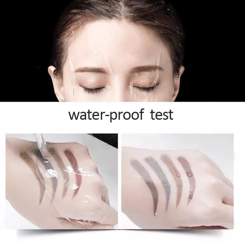 3D Microblading Eyebrow Pencil 4 Fork Liquid Eyebrow Tattoo Pen 5 Color Sketch Brow Dye Cosmetic Waterproof Eye Makeup TSLM1