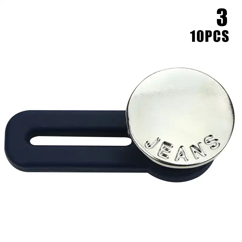 3//10Pcs Jeans Retráctil botón botón para extendida desmontable ajustable Jeans