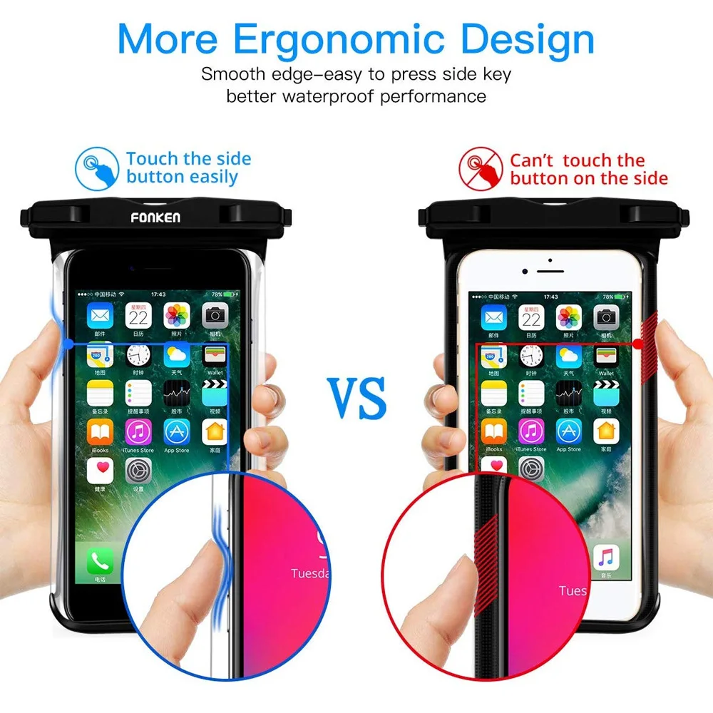 Universal Waterproof Phone Pouch for Swimming and Underwater Protection